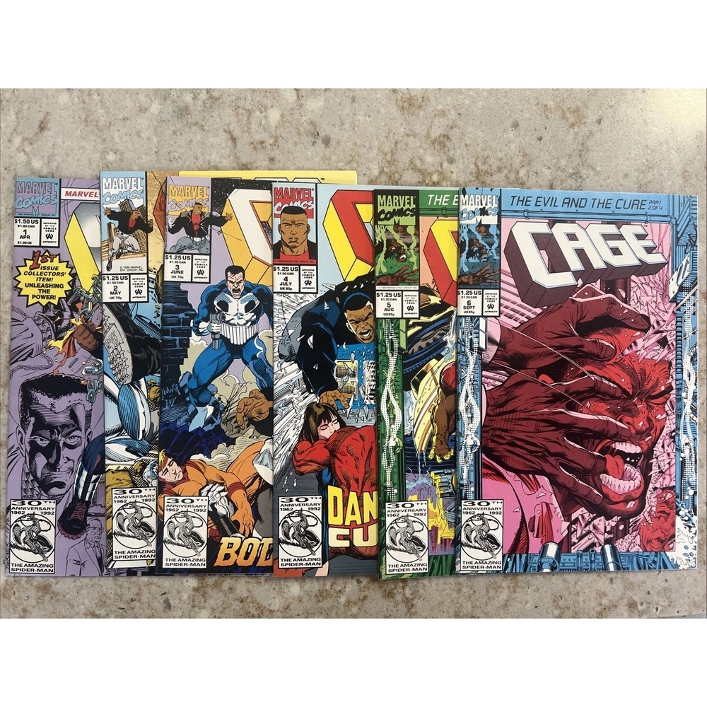 Marvel Comics Cage #1-6 (1992) NM-Mint Lot of 6